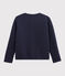 Cardigan en tubique enfant fille bleu SMOKING