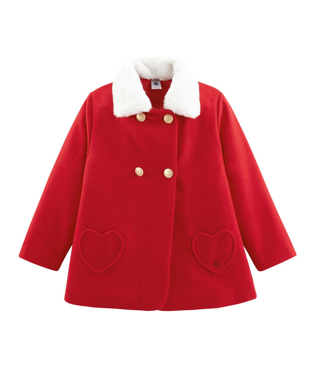Manteau enfant fille rouge