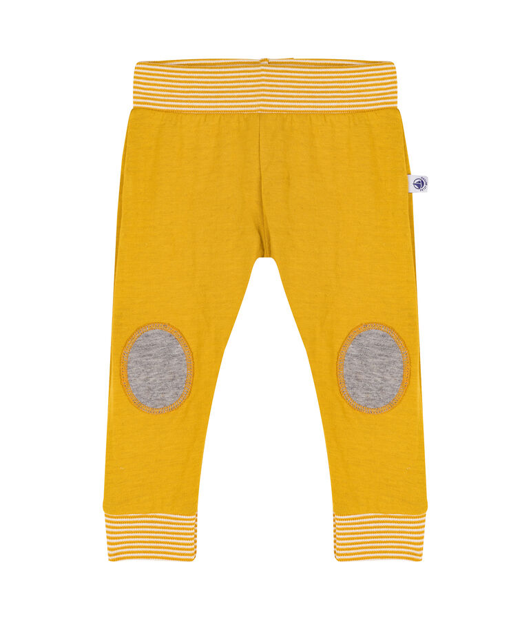 Pantalon b&eacute;b&eacute; en tubique jaune