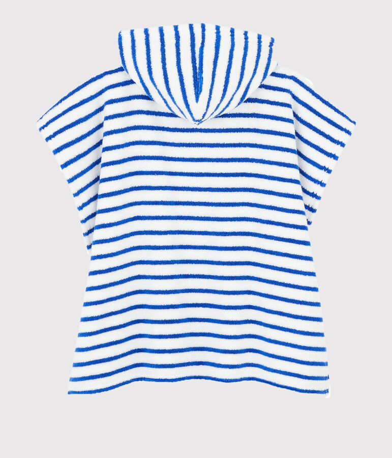 Poncho de plage &agrave; capuche b&eacute;b&eacute; mixte bleu SURF