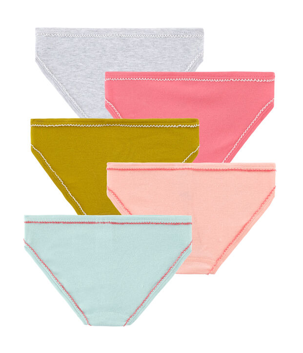 Lot de 5 culottes petite fille multicouleur