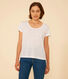 Tee-shirt Le Droit col rond en lin femme