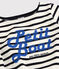 Marinière en coton enfant fille blanc MARSHMALLOW/bleu SMOKING