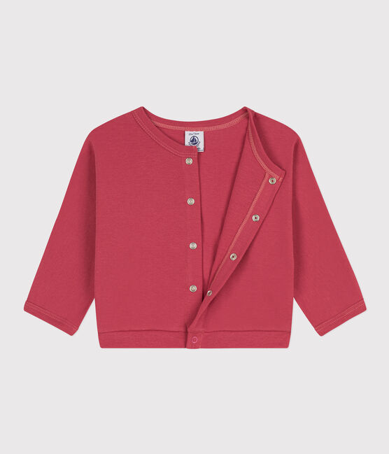 Cardigan bébé en coton rose PAPI