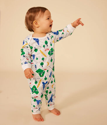 Pyjama sans pied imprimé Paris en coton bébé