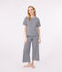 Pyjama milleraies en coton femme