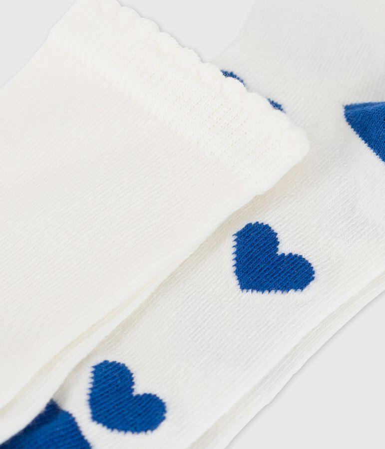 Lot de 2 paires de chaussettes enfant fille multicouleur