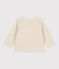 Cardigan en velours bébé en coton beige MONTELIMAR CHINE