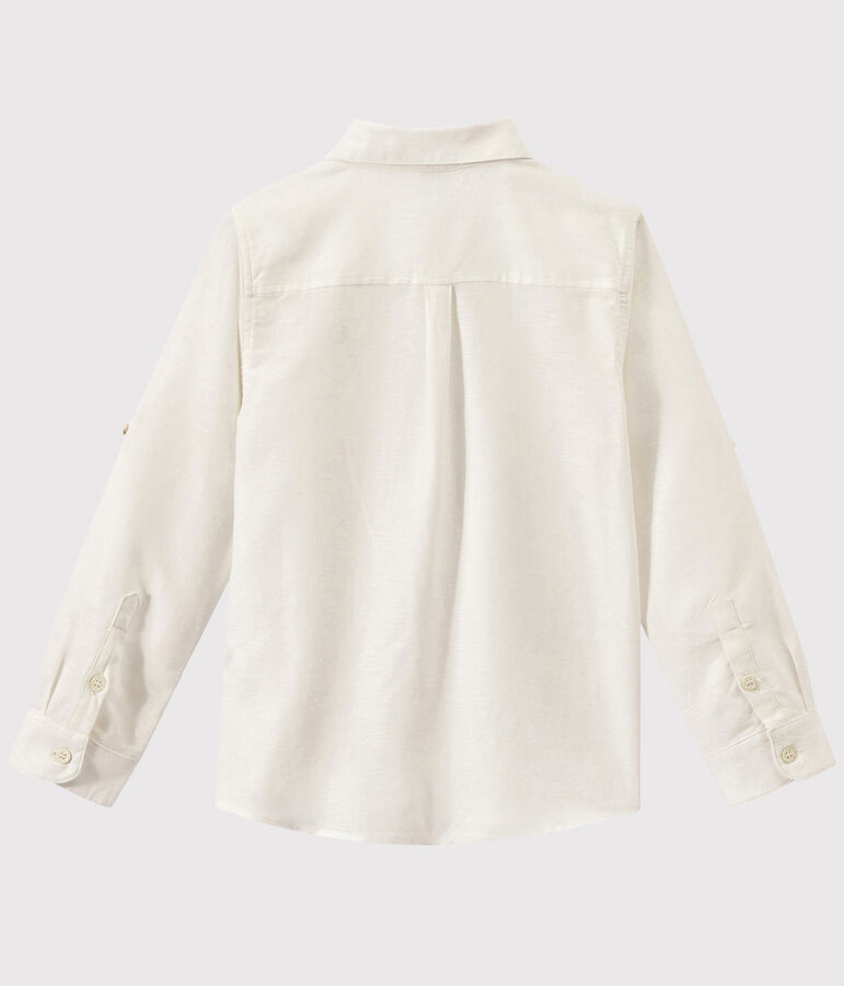 Chemise oxford enfant gar&ccedil;on blanc ECUME