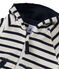 Sweat zippé bébé garçon en jersey lourd rayé beige COQUILLE/bleu SMOKING