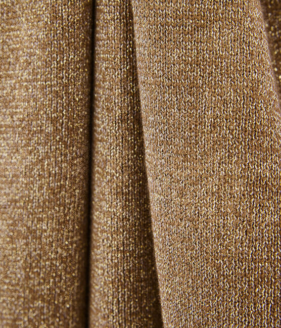 Écharpe doré pour femme marron BRINDILLE/jaune DORE