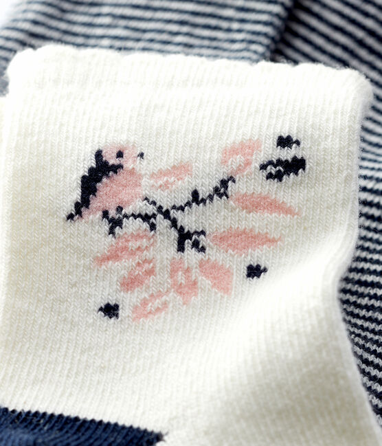 Lot de 2 chaussettes à motif bébé fille variante 1