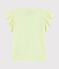 Tee-shirt manches courtes en coton enfant fille jaune CITRONEL