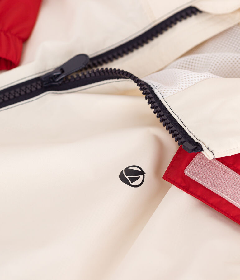 Coupe-vent enfant avec capuche r&eacute;tractable blanc AVALANCHE/ MULTICO