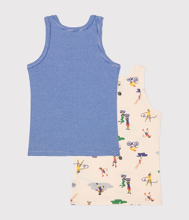 Lot de 2 d&eacute;bardeurs en coton enfant multicouleur