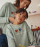 Sweatshirt en molleton enfant fille vert HERBIER