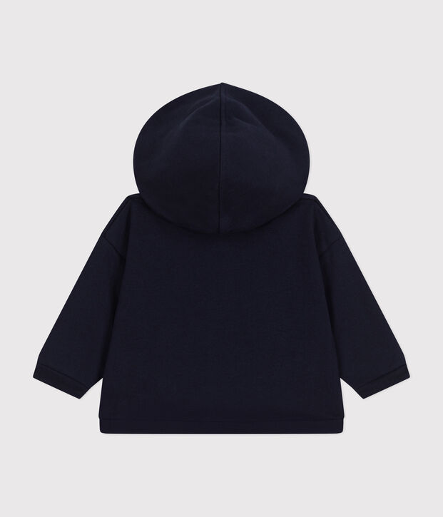 Sweatshirt &agrave; capuche en molleton b&eacute;b&eacute; bleu