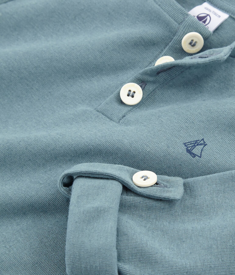 Tee-shirt manches longues enfant gar&ccedil;on bleu