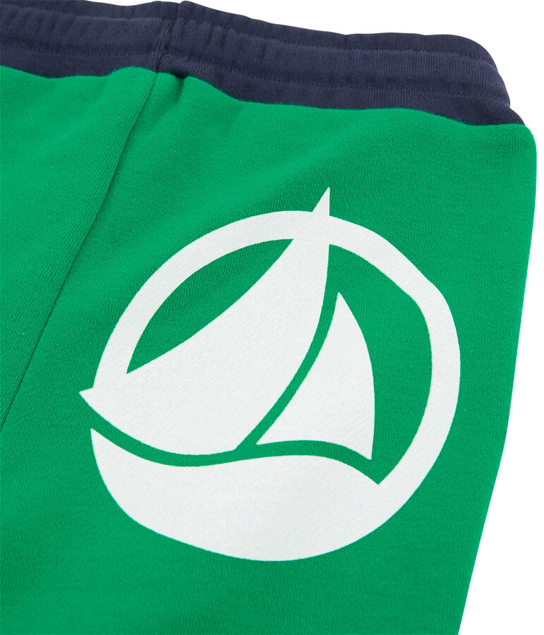 Pantalon maille enfant gar&ccedil;on vert