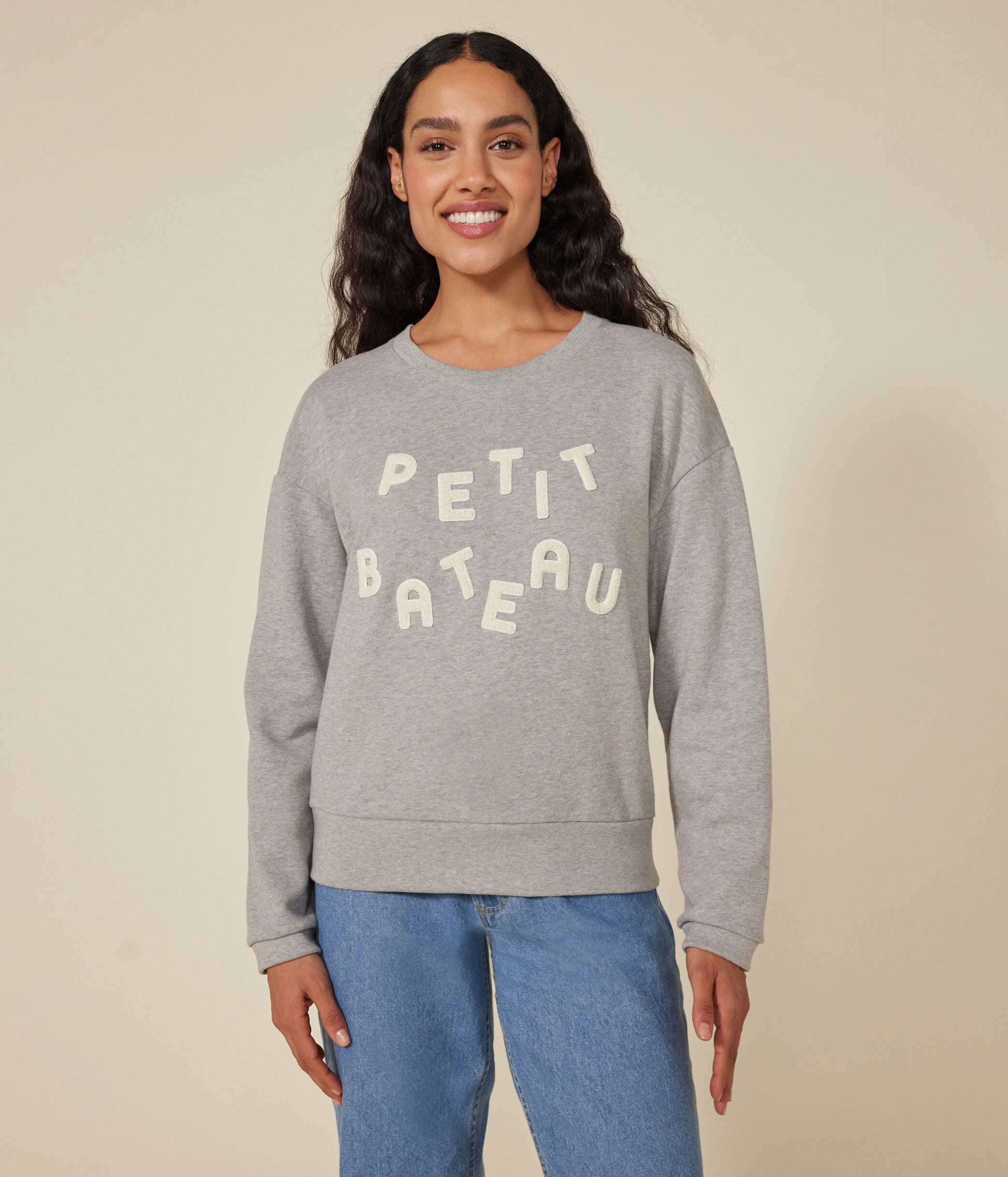 Sweatshirt en molleton femme CHATON CHINE Petit Bateau