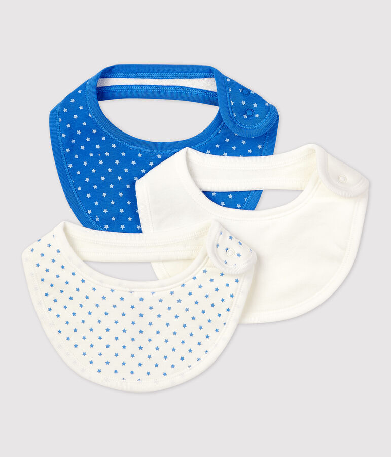Lot de 3 bavoirs b&eacute;b&eacute; en coton biologique variante 1