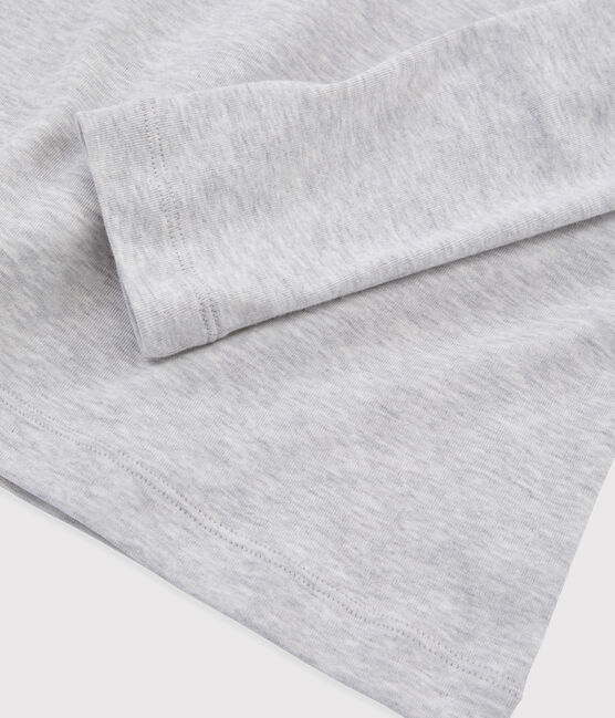 T-shirt col rond iconique en coton Femme gris BELUGA CHINE