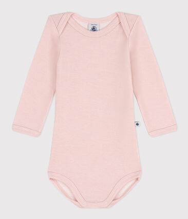 Body manches longues bébé en laine et coton