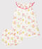 Robe et bloomer bébé fille imprimés blanc MARSHMALLOW/blanc MULTICO