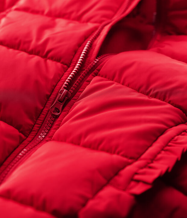 Doudoune enfant fille rouge