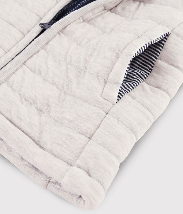 Blouson sans manche fille/gar&ccedil;on gris chin&eacute; clair