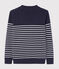 Pull marin Homme bleu SMOKING/blanc MARSHMALLOW