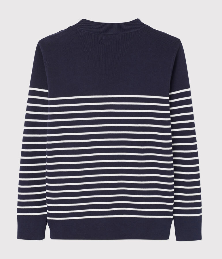 Pull marin Homme bleu/blanc