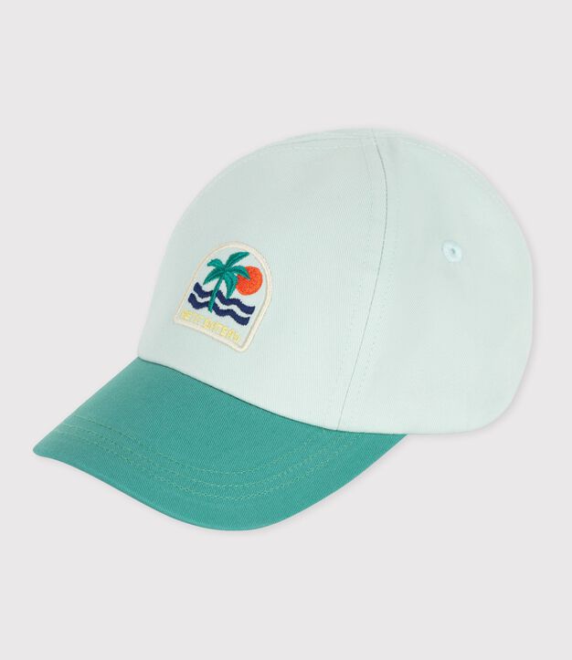 Casquette b&eacute;b&eacute; en coton bleu/multicouleur