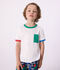 Tee-shirt enfant manches courtes en coton blanc