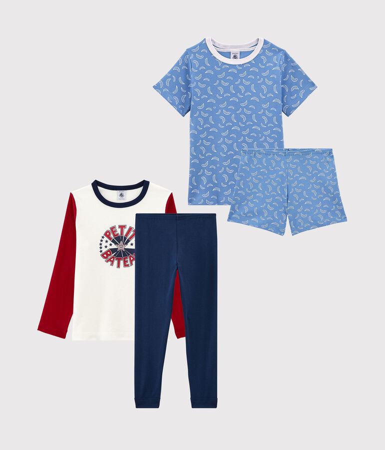 Lot de 2 pyjamas petit gar&ccedil;on en coton multicouleur
