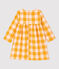 Robe en flanelle bébé. jaune BOUDOR/ MINOIS