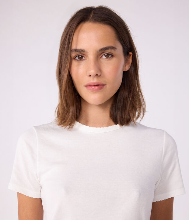 Tee-shirt L'ICONIQUE cocotte en coton Femme blanc