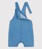 Salopette courte denim léger bio bébé bleu DENIM CLAIR