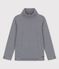 Sous-pull en coton enfant fille / garçon bleu SMOKING/blanc MARSHMALLOW