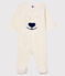 Surpyjama bébé en polaire blanc MARSHMALLOW