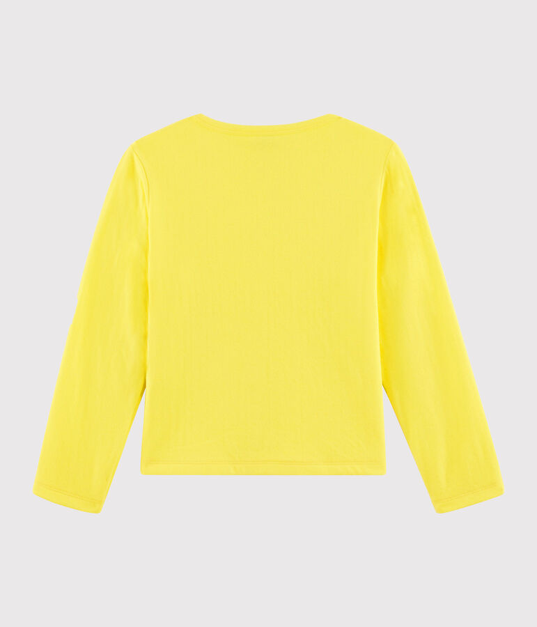 Cardigan enfant fille jaune