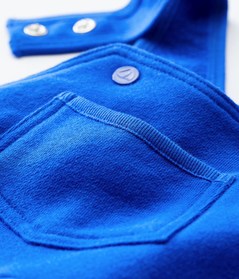 Salopette longue en molleton b&eacute;b&eacute; bleu DELFT