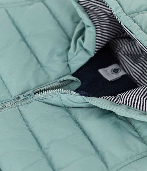 Doudoune doubl&eacute;e polaire b&eacute;b&eacute; vert