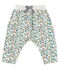 Pantalon bébé fille en molleton imprimé gris BELUGA/blanc MULTICO CN