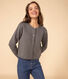 Cardigan à pressions en tubique femme