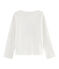 Tee shirt manches longues enfant fille blanc MARSHMALLOW