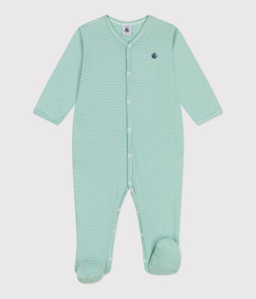 Pyjama bébé en coton à rayures