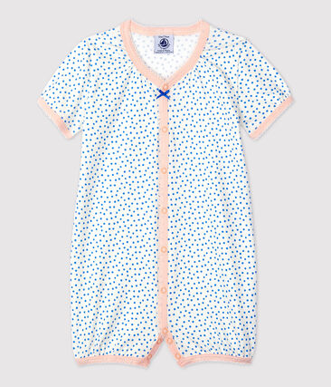 PETIT BATEAU - Combicourt bébé imprimé pois en coton biologique