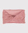 Snood enfant fille rose CHARME/jaune OR