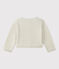 Boléro bébé fille brillant blanc ECUME/marron EM DORE